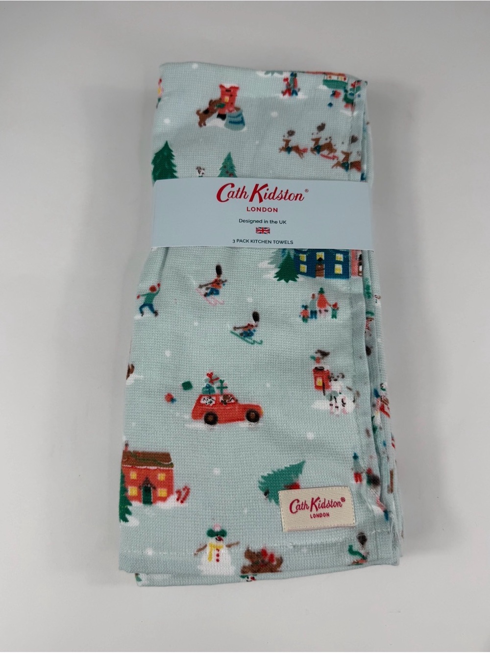 Cath Kidston London 3 PC Kitchen Christmas Winter SNOWY DAY DUCKEGG ~ Nostalgic